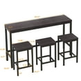 thumbnail image 5 of Modern Design Kitchen Dining Table,Pub Table,Long Dining Table Set with 3 Stools, 5 of 10