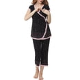thumbnail image 2 of Maternity & Nursing Pajamas Top and Pants Sleep Set, 2 of 5