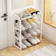 thumbnail image 2 of Miogawg Stackable Small Shoe Rack, Entryway, Hallway And Closet Space Saving Storage And Organization (4-Tier), 2 of 6
