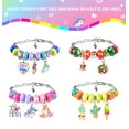 thumbnail image 6 of Girls Charm Bracelet Making Kit,Kids Unicorn Charms Bracelets Kits Jewelry Supplies Make Set DIY Art Craft Set Creative Birthday Gifts for 5 6 7 8 Year Old Girl Little Children Girl Toys Age 6-8, 6 of 10