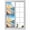 blue, variant on Ocean Sunset Window Privacy Film, Beach Blue Sky Coastal Seashore Summer Static Cling UV Sun Blocking Heat Control Window Tint Day and Night, Non-Adhesive One Way Windows Privacy Cover 17.7''x78.7''