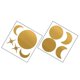 thumbnail image 4 of 1 Set of Moon Phase Star Wall Stickers Removable Wall Decals Living Room Bedroom Decoration, 4 of 4