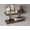 Walnut, variant on Light Brown Floating Shelves Set of 2 for Wall Decor, 31.5 Wide Particle Board Shelves for Bedroom, Bathroom Storage & Living Room Bookshelves
