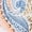 Blue multi, variant on Alfred Dunner Womens Petite Ombre Paisley Short Sleeve Tee