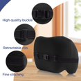 thumbnail image 3 of Lumbar Support Pillow for Office Chair, Car Lumbar Pillow Lower Back Pain Relief, Memory Foam Back Cushion with Adjustable Straps, Ergonomic Chair Back Pillow for Gaming Chair, Car, Bed (A-Black), 3 of 16
