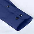 thumbnail image 4 of QATAINLAV Men's Stretch Wrinkle Free Dress Shirts Slim Fit Long Sleeve Button Down Shirt Wedding Prom Formal Tops Business Casual Outfits Navy XXXL, 4 of 6