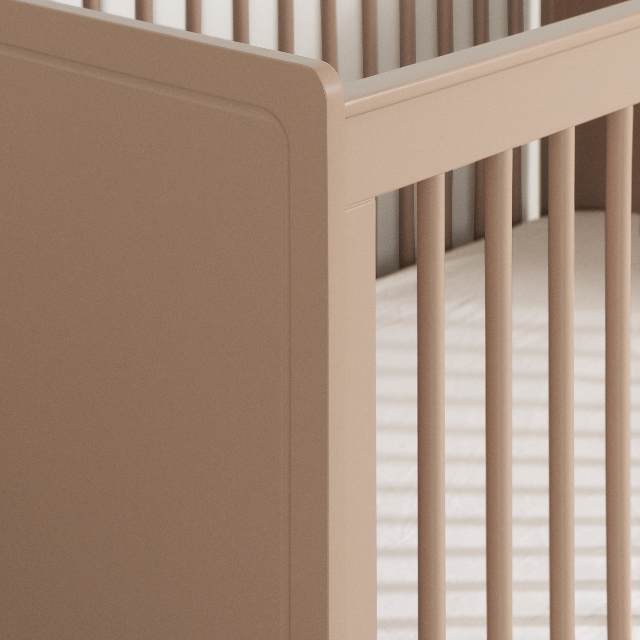South Shore Milos, Mid-century Glam Crib, Crib Pink