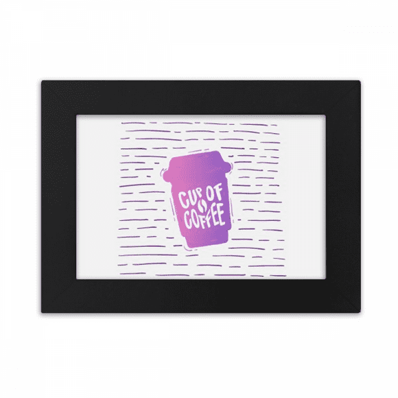 Line Coffee Cup Colour Art Deco Fashion Desktop Photo Frame Ornaments Picture Art Painting