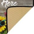 thumbnail image 4 of Sunflowers with Sunglasses Custom Kitchen Rug Door Mat Bath Rug Personalized Your Text on Home Decor Floor Mat for Kitchen Living Bedroom 39 x 20 Inch, 4 of 6