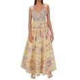 thumbnail image 3 of Vestido de Verano para Mujeres Sexy Moda Plegado Impresión sin Mangas Vestido de Cuello en V Poliéster, Falda Casual para la Playa Y la Fiesta, 3 of 7