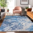 thumbnail image 7 of Addison Rugs Mayfield Premium Machine Washable Transitional Abstract Navy Rectangle Rug, 8' x 10', 7 of 7