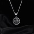 thumbnail image 4 of Collar de acero inoxidable con colgante de baloncesto de moda, collar creativo para hombre con personalidad, 4 of 7