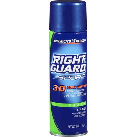 Right Guard Sport Antiperspirant Deodorant Aerosol Spray, Fresh, 6 Oz