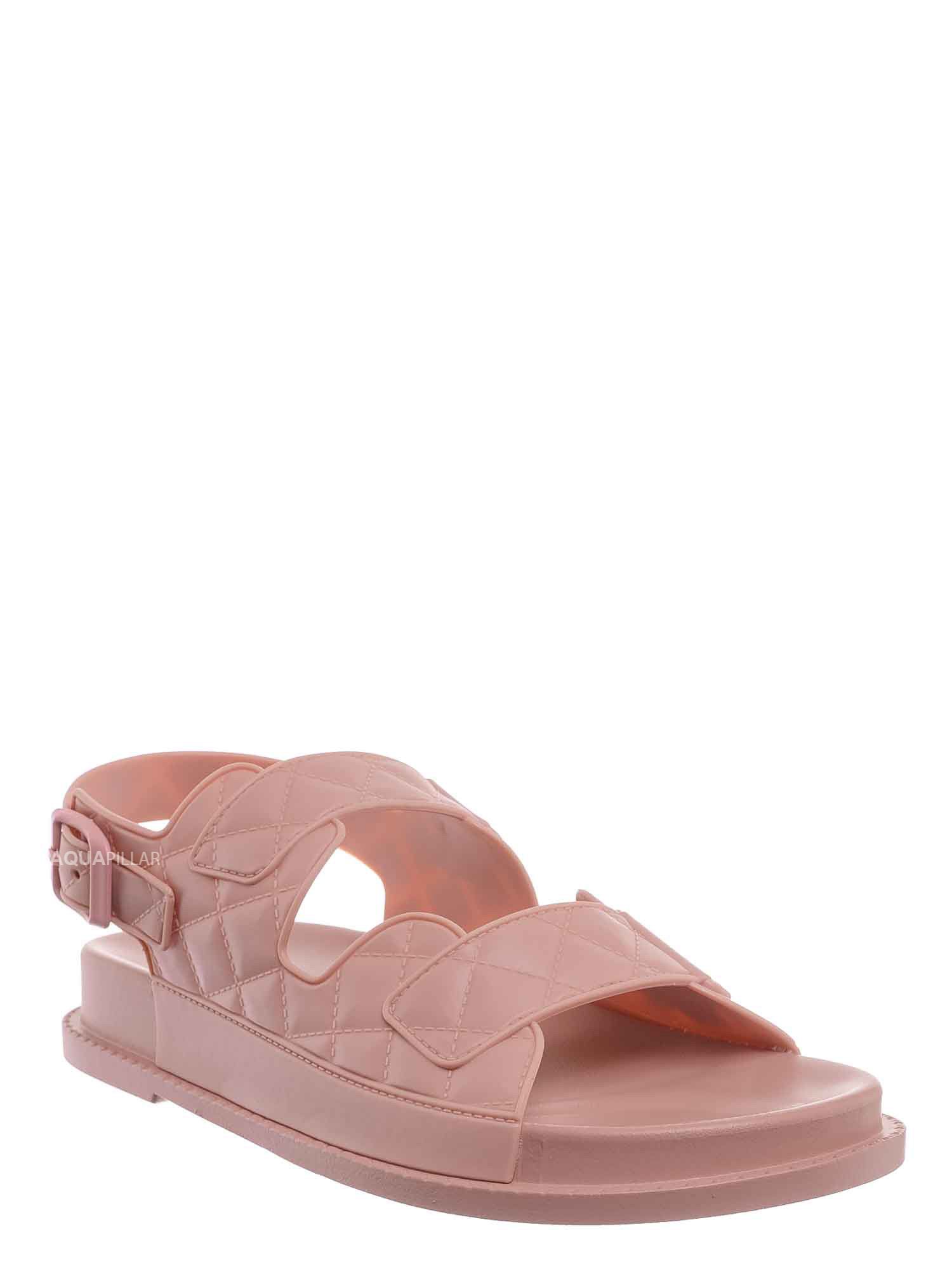 bamboo open toe jelly slide sandal