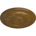 thumbnail image 3 of Ekena Millwork 18"OD x 1 1/2"P Niobe Ceiling Medallion (Fits Canopies up to 8 5/8"), Hand-Painted Smokey Topaz Crackle, 3 of 5