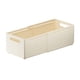 thumbnail image 2 of Organizador de cajones telescópico, caja de almacenamiento de cocina, organizador de cajones multiusos, Crema, 2 of 9