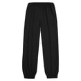 thumbnail image 5 of Men's Elastic Drawstring Cuffed Joggers Breathable Lightweight Athletic Trousers Deep Side Pockets Soft Fit for Gym Workouts Daily Training Black XXXL, 5 of 9