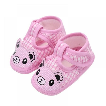 

Fashion Comfortable Children Bear Plaid Print Design Spring Shoes Soft Bottom
