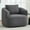 Dark Gray, variant on Swivel Accent Chair Modern Round Barrel Chair, Soft Teddy Fleece Fabric Swivel Chair for Living Room, 360 Rotating Small Space Comfort Reading Chair, No Tools Assembly (Dark Grey)