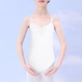 thumbnail image 2 of Daznico Girls Ballet Romper Jumpsuit Summer V Neck Dance Leotard for Toddler Kids Performance Practice Outfit,4-5 Years, 2 of 9