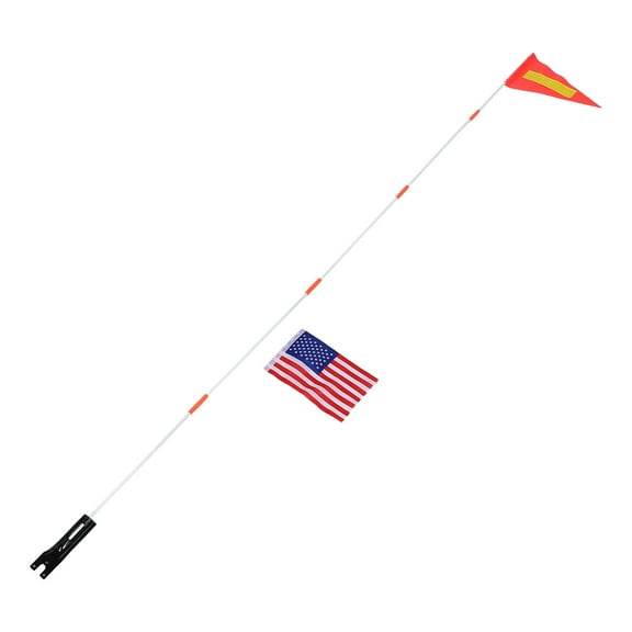 ELAYARD Safety Bicycle Flag Assorted Color PVC High Visibility for Decoration