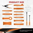 thumbnail image 2 of Car Trim Removal Tool Kit, Clip Plier Upholstery Remover Set for Auto Door Panel Audio Dashboard, with Storage Bag,Orange, 2 of 6