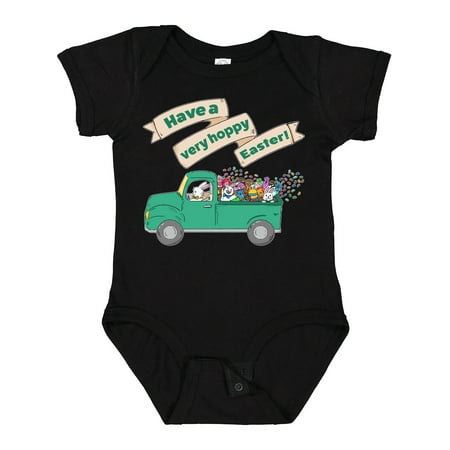 

Inktastic Have a Very Hoppy Easter Green Bunny Truck Boys or Girls Baby Bodysuit