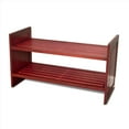 thumbnail image 5 of Wood Shoe Storage Rack Red Mahogany Finish, 5 of 5