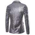 thumbnail image 2 of RUTAYY Men's Outfits Casual Long Sleeve Sequins Suit and Pants 2 Piece Performance Classic Chic Sets, 2 of 5
