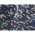 thumbnail image 3 of Ambesonne Japanese Quilted Coverlet 2 Pcs, Crane Birds Asian Themed, Twin Size, Night Blue Salmon Ivory, 3 of 4