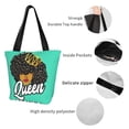 thumbnail image 5 of Kdxio Black Woman Women Reusable Grocery Bags Foldable Ripstop,Reusable Shopping Bags for Shopping,Gym,Gift, 5 of 7