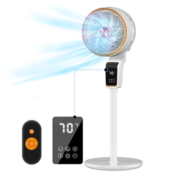 Ventilador de pie con control remoto