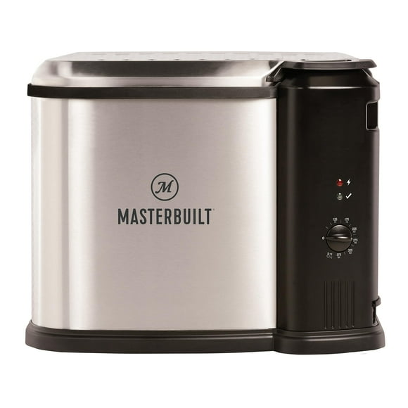 Masterbuilt MB20012420 10 Liter XL Electric Fryer, Boiler, and Steamer, Silver