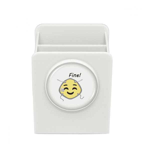 Good Mood Face Expression Fain Desk Pencil Holder Cup Pen Organizer