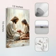 thumbnail image 2 of 3 Pcs Christian Wall Art Jesus Decor Christ Religion Canvas Wall Decor Jesus Art Pictures Posters Prints Religious Paintings Room Decor for Church Prayer Room Christian Schools Hospitals 12'' x 16'', 2 of 5