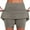 Gray, variant on Plus Size Womens Clothes,Women's New Color Mid-waist Skirt Pants Sports Casual Shorts Bottoming Skirt Pants Brown S
