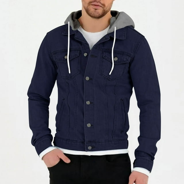 WILLBEST Sudaderas De Hombre para Hombre, Moda De Otoño e Invierno, Informal, De Color Sólido, A Prueba De Viento, Deportivas, De Manga Larga XXXGrande