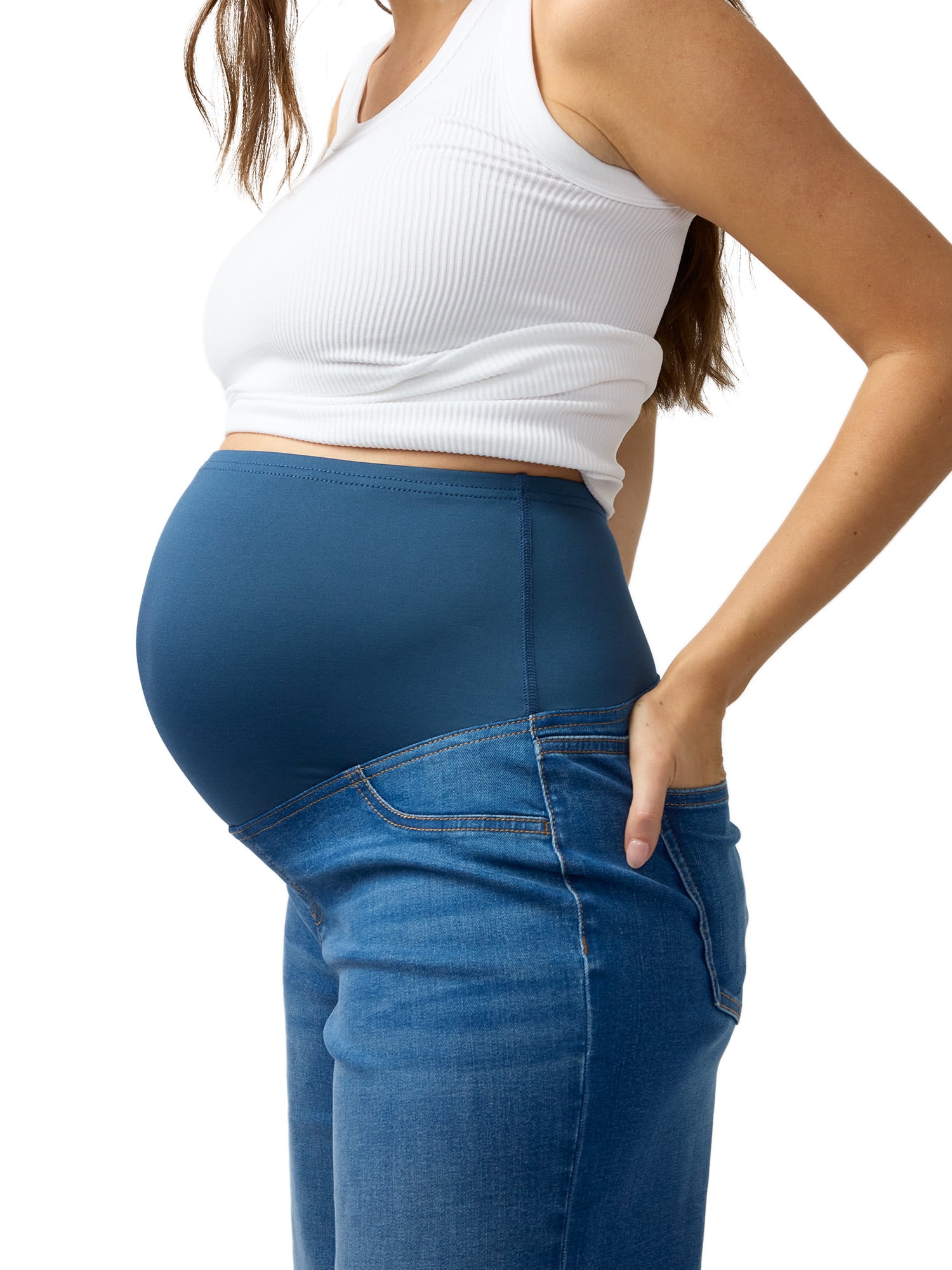 Ingrid & Isabel For Every Belly Maternity Wide Leg Jeans, Size S-XXL