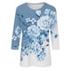 thumbnail image 4 of Fiudx Ofertas Flash Artículos En Oferta Blusa Holgada con Estampado de Pascua y Cuello Redondo Retro de Manga Tres Cuartos a La Moda para Mujer, 4 of 4