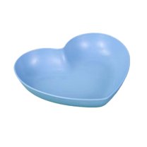 Sunshinehomely Valentines Day Gifts Heart Shaped Plates Plastic Plates Reusable Heart Dinner Plates Lightweight Salad Fruit Cake Snack Dessert Bread Plates, Dishwasher Microwave Safe