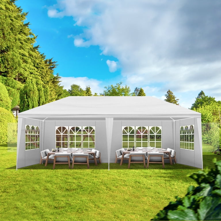 Ktaxon, Canopy Tent, 10'x20', White Waterproof Outdoor Party