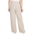 thumbnail image 3 of Hilary Radley Women's Wide Leg Crinkle Pants with Elasticwaistband (XX-Large, Tan), 3 of 6