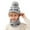Grey, variant on Kids Hat and Gloves Winter Unisex Kids Knitted Cap and Lined Neck Warmer Printed Soft Warm Cold Weather Set for Boys Girls Toddler Black 2 Years-6 Years