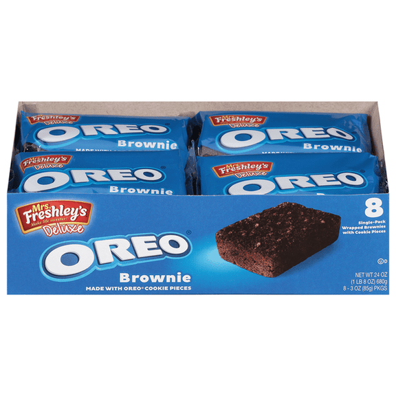 Mrs. Freshley's Oreo Brownies - 8 Pack Individually Wrapped
