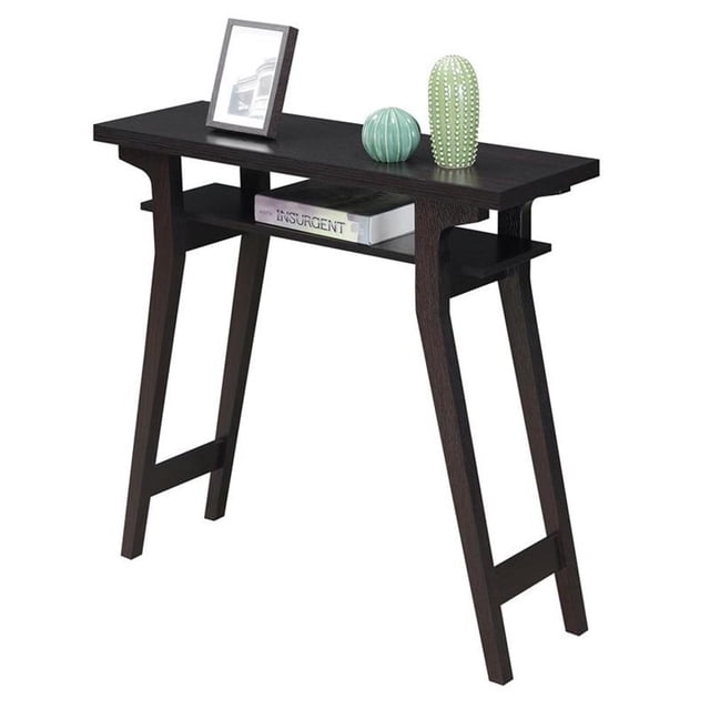 Convenience Concepts Table Console Newport Lynda en Finition Bois Espresso