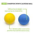 thumbnail image 3 of Champion Sports 6 Pack Official Rubber Lacrosse Regulation Bulk Ball Set, 3 of 6