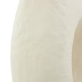 thumbnail image 5 of DecMode 14" Abstract Rounded Beige Paper Mache Vase with Double Openings, 5 of 12