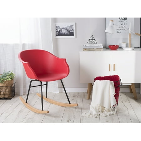 Harmony Rod - Modern Rocking Chair Red HARMONY