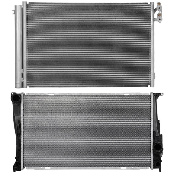 cciyu Aluminum Radiator Replacement 2013-2015 for BMW for X1,2009-2015 for BMW for Z4 2941 radiator Plastic Radiator Auto Parts Complete radiator Radiator Engine Coolant Radiator Assembly Radiator