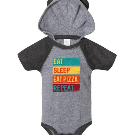 

Inktastic Pizza Lover Eat Sleep Pizza Repeat Gift Baby Boy or Baby Girl Bodysuit